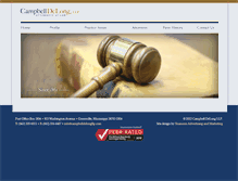 Tablet Screenshot of campbelldelongllp.com